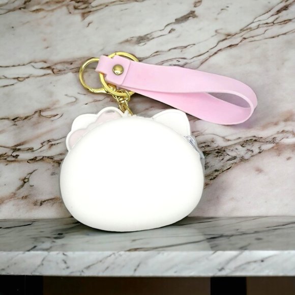 Keychain Hello Kitty Wallet Coin Purse  Anime Sanrio Gift for Kids Women - Picture 2 of 5